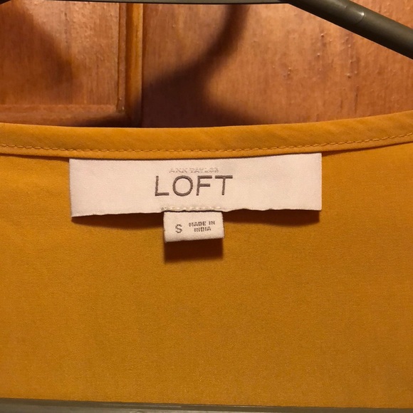 Loft Mustard Button down - Picture 2 of 2